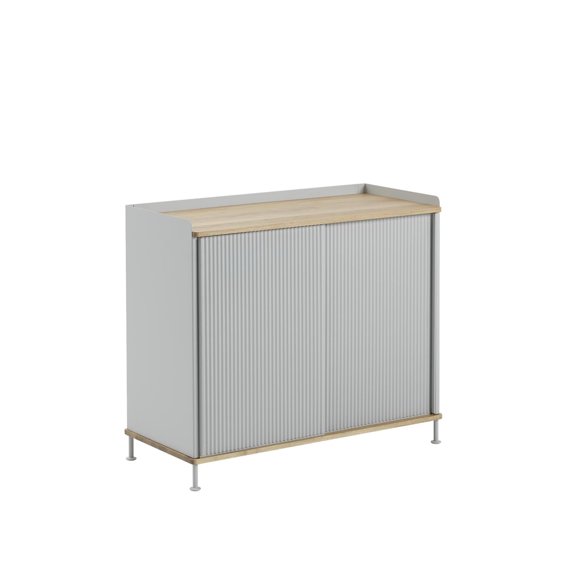 Muuto Enfold Cabinet High, Oak/Grey