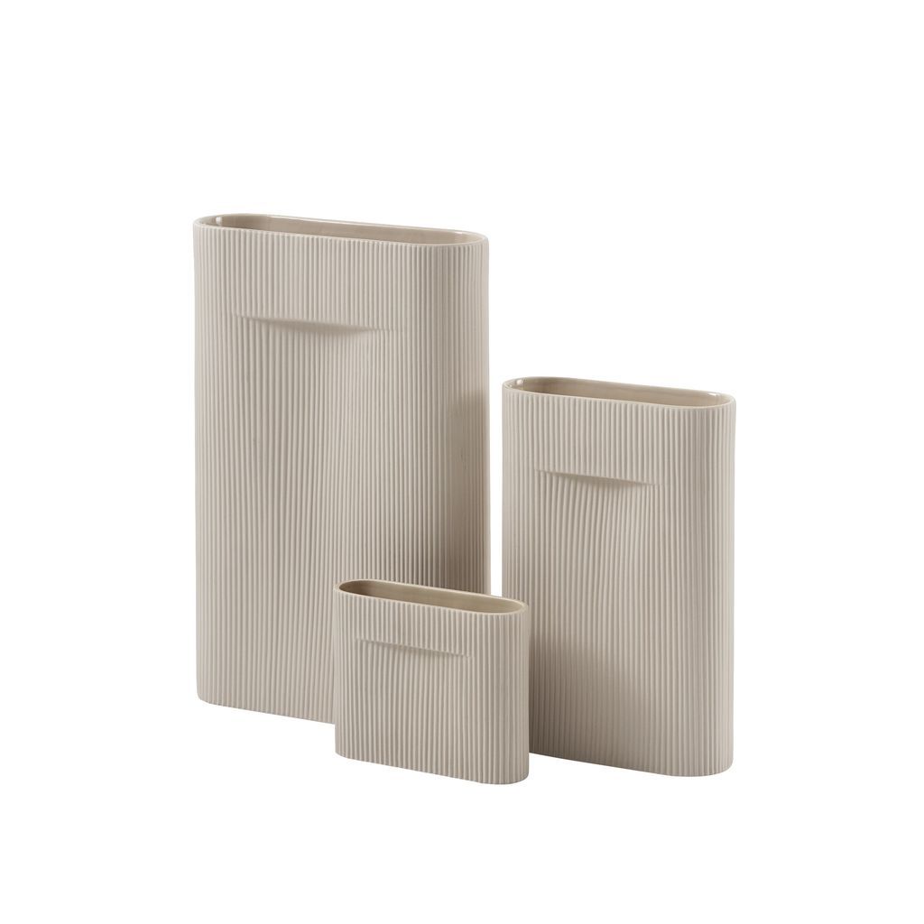 Muuto Ridge Vase H 48,5 Cm, Beige