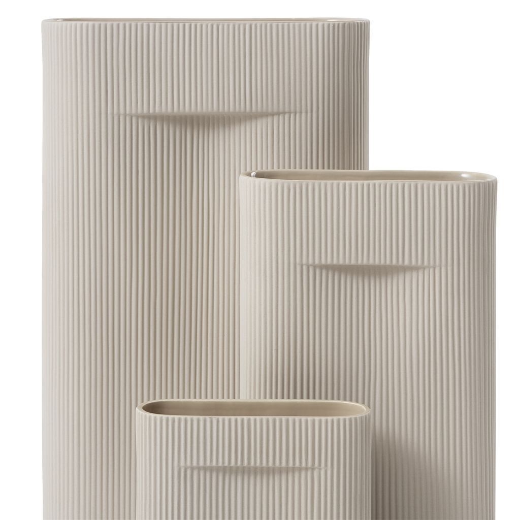 Muuto Ridge Vase H 48,5 Cm, Beige