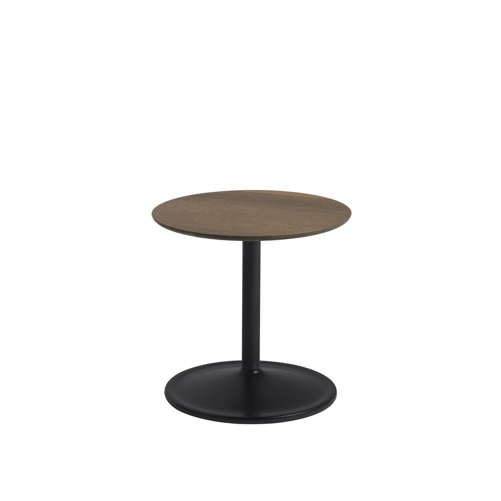 Muuto Soft Side Table øx H 41x40 Cm, Solid Smoked Oak/Black