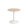 Muuto Soft Side Table øx H 48x48 Cm, Solid Oak/Off White