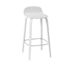 Muuto Visu Barstool Wooden Legs, H 75 Cm, White