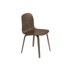 Muuto Visu Chair Oak Wooden Legs, Dark Brown