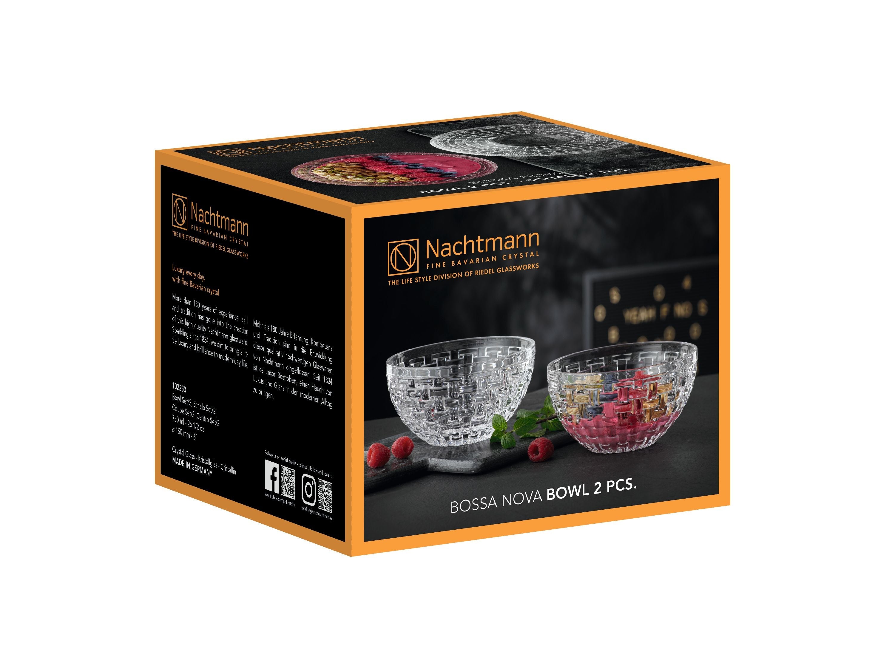 [product_category]-Nachtmann Bossa Nova Bowl 15 Cm, Set Of 2-Nachtmann-4003762277006-102253-NAC-2