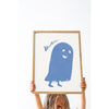  Houo Oouu Poster 30x40 Cm Blue