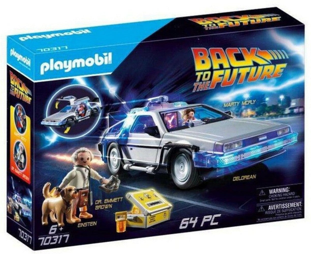 Playset Action Racer powrót do przyszłego Delorean Playmobil 70317