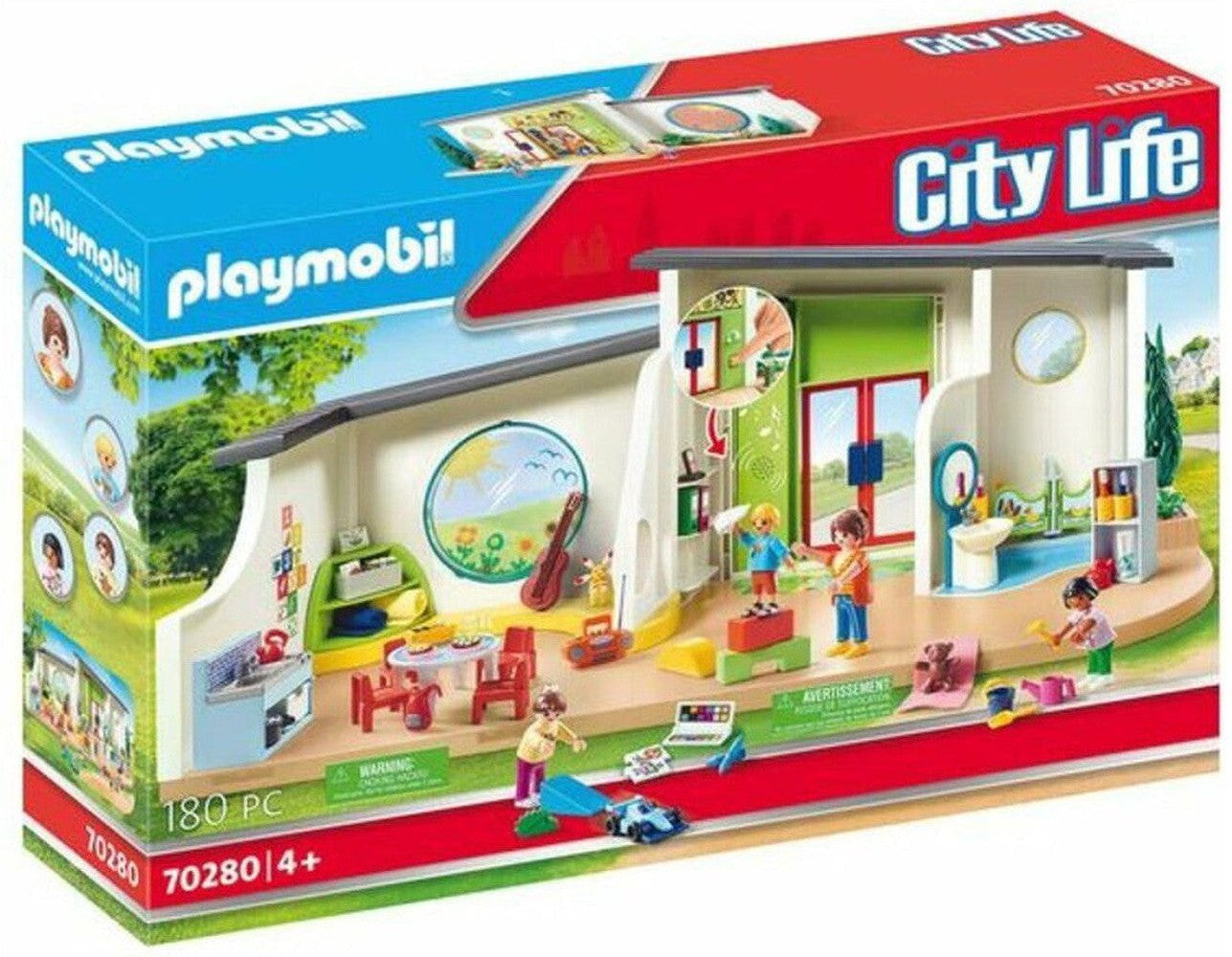 Playset City Life Rainbow Nursery Playmobil 70280 (180 szt.)