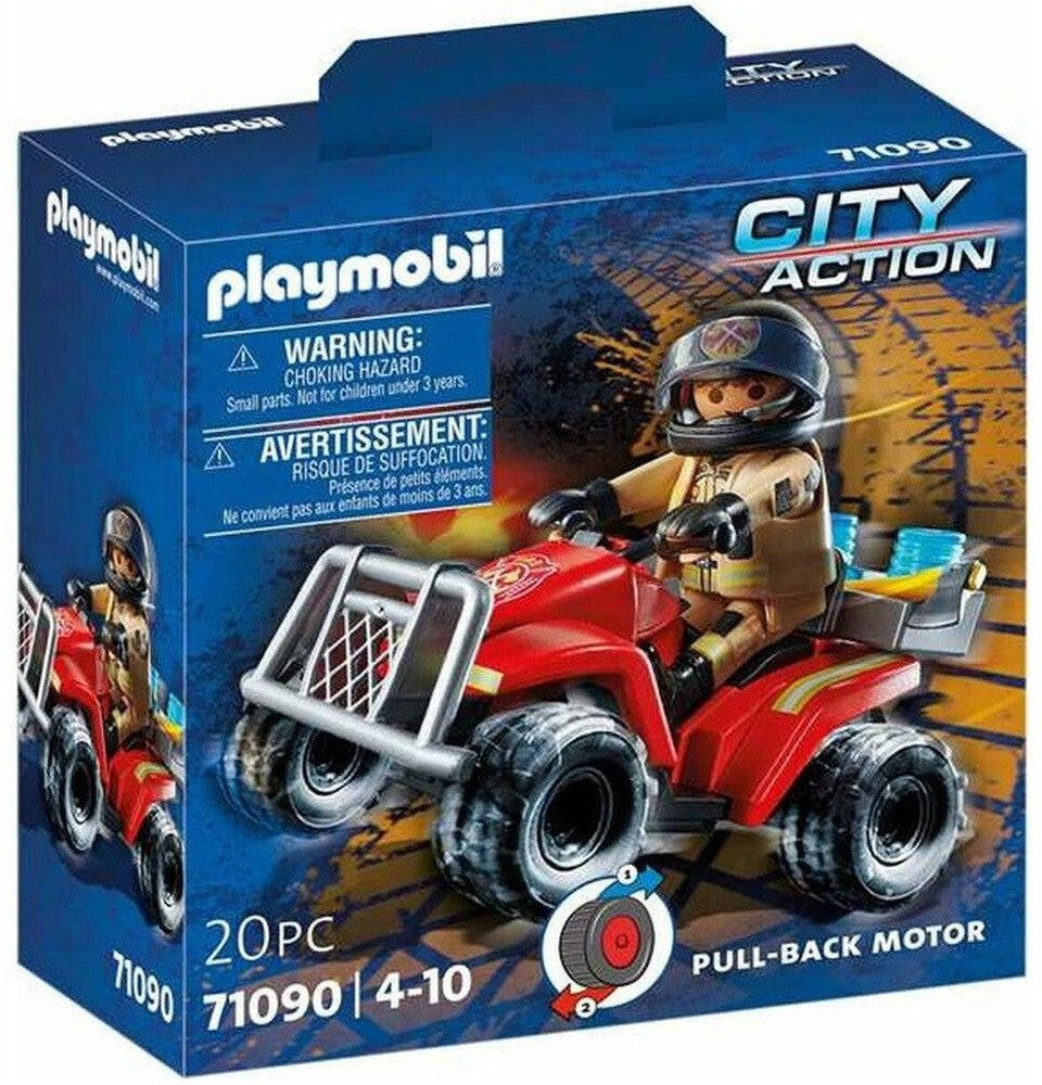 Playset Playmobil City Action Strażacy - Speed ​​Quad 71090