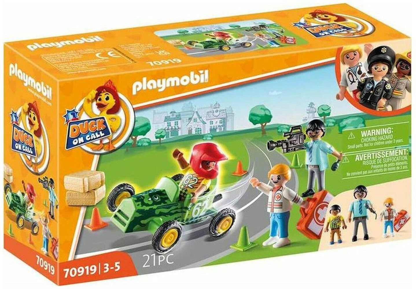 Kaczka Playset Playmobil w Call Action Ambulance 70919 (21 szt.)