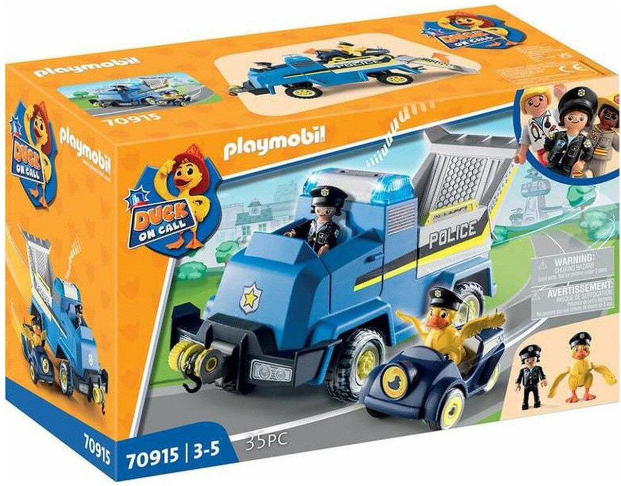 Playset Playmobil Duck w Call Police Pojazd ratunkowy