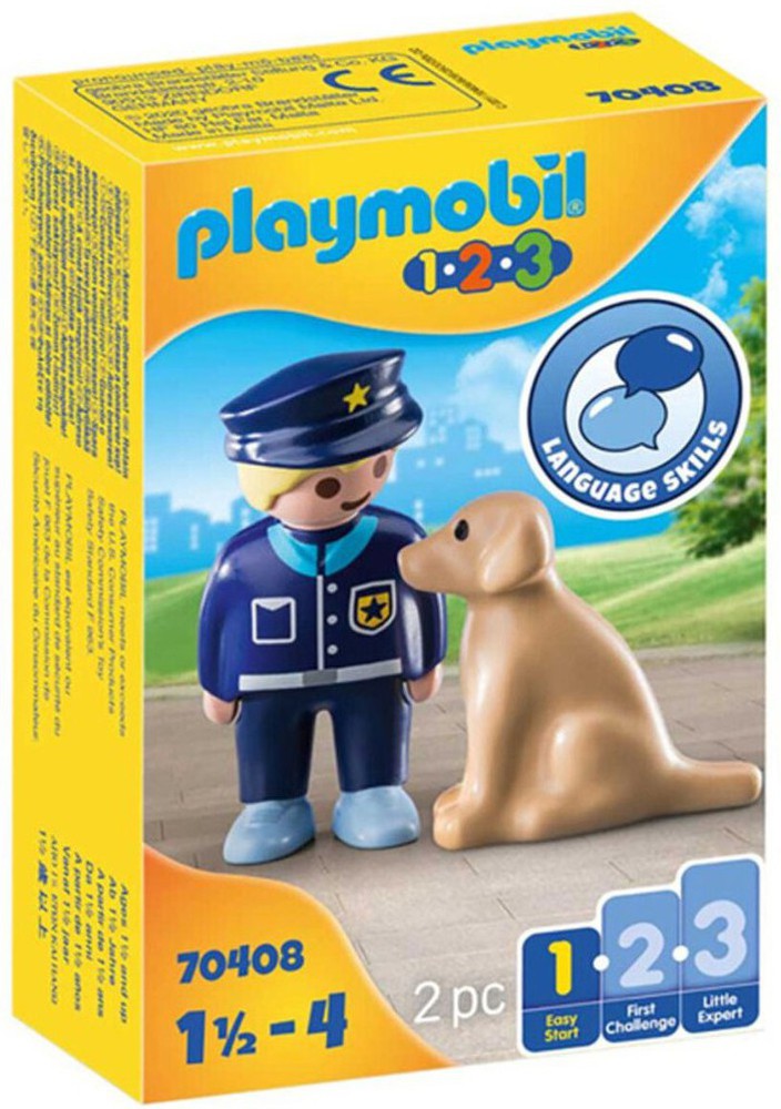 Policja Playset with Dog 1 Easy Starter Playmobil 70408 (2 szt.)