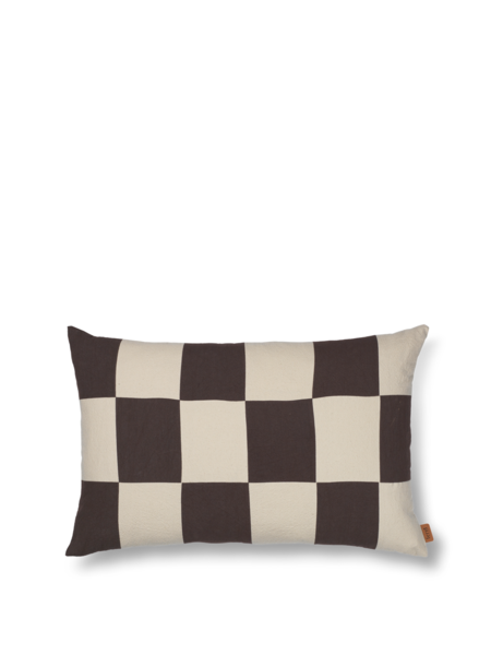 Ferm Living Fold Patchwork Cushion Coffee/Unpyed