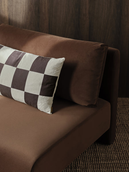 Ferm Living Fold Patchwork Cushion Coffee/Undyed