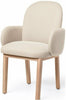 Puik Dost Dining Chair Wood, Cream