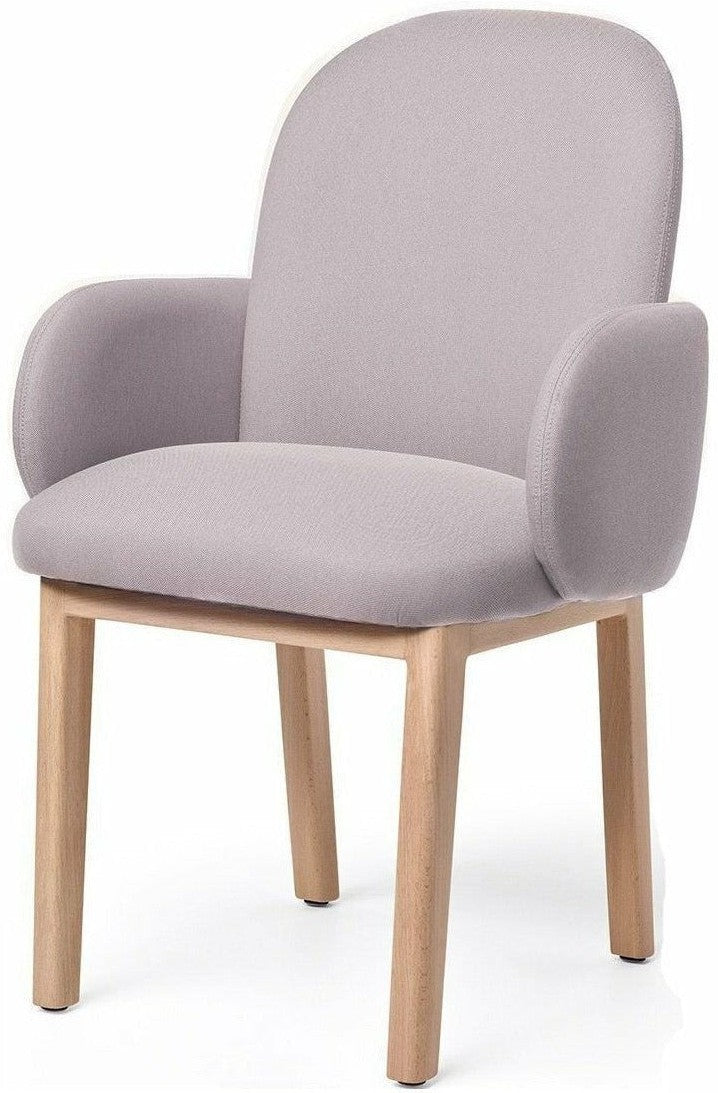 Puik Dost Dining Chair Wood, Lilac Grey