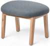 Puik Dost Footstool Wood, Dark Grey