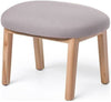 Puik Dost Footstool Wood, Lilac Grey