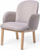  Dost Lounge Chair Wood Lilac Grey