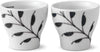 Royal Copenhagen Black Flered Mega Egg Cup, 2 szt.