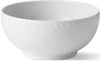 Royal Copenhagen White Flered Half Lace Bowl, 18 cm