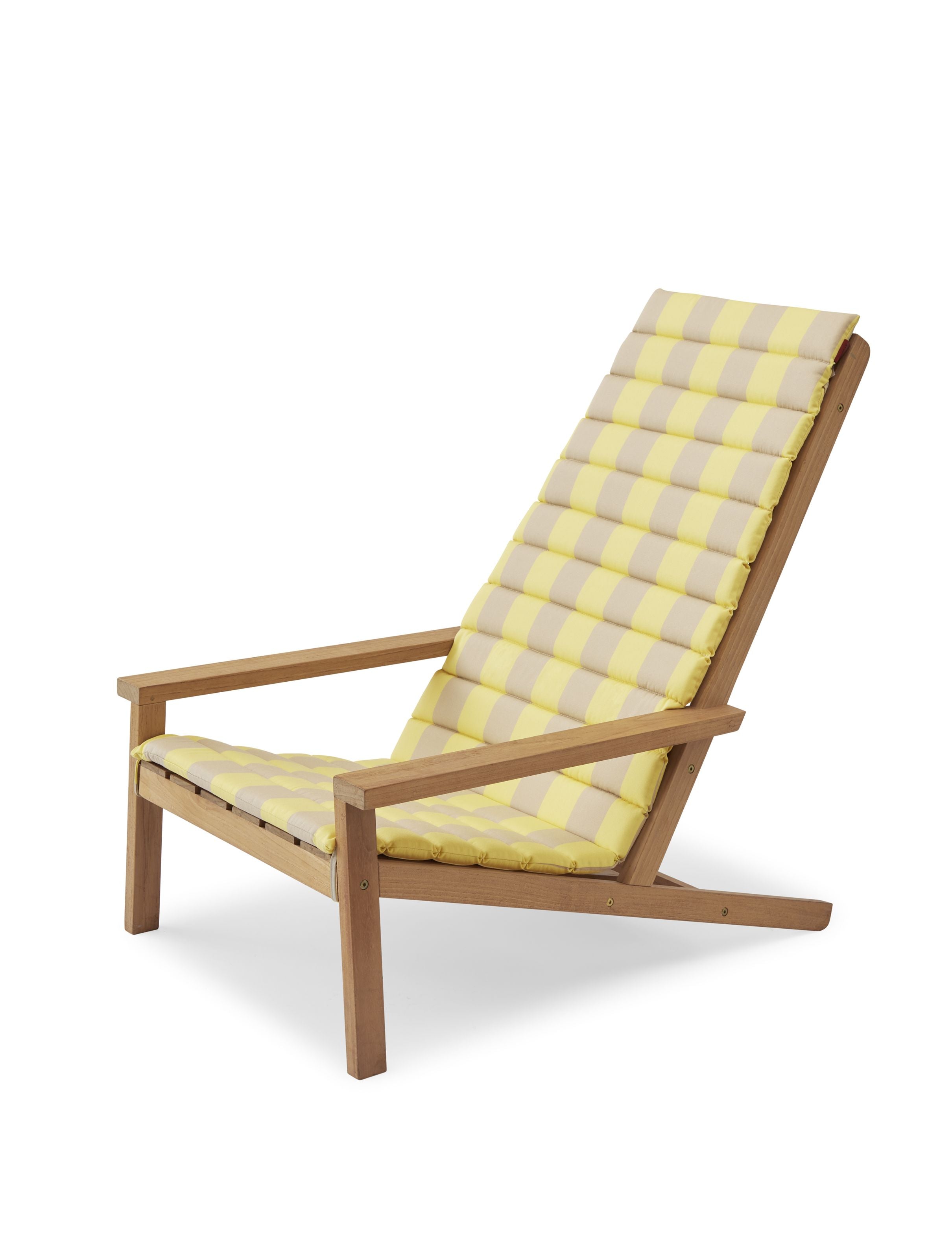 [product_category]-Skagerak Between Lines Deck Chair Cushion, Lemon/Sand Stripe-Skagerak-5706420116813-1961161-SKA-1