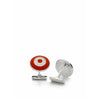 Skultuna Bomber Cufflink ø1,9 Cm, Red