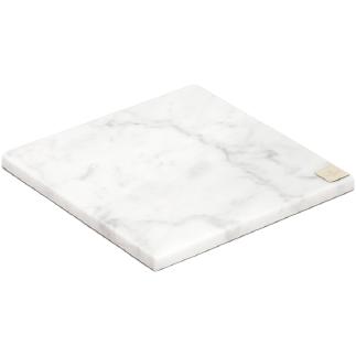 [product_category]-Skultuna Carrara Marble Plate With Logo, Small-Skultuna-7340037812430-X055-SKU-1