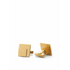 Skultuna Folkform Cufflink 316 L Steel Gold Slated, Ø1,7 cm