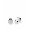 Skultuna Icon Cufflink Model 1 Polished Steel, ø1,5 Cm