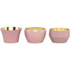 Skultuna Kin Tealight Holder Set Of 3, Dusty Pink