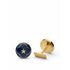 Skultuna Polar Star Cufflink Ø1,7 cm, królewski niebieski