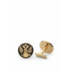 Skultuna The Double Eagle Cufflink Ø1,9 cm, czarny