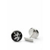 Skultuna The Lion Cufflink Ø1,7 cm, czarny/biały