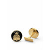 Skultuna The Napoleon Bee Cufflink Ø1,7 cm, czarny