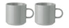 Stelton Classic Mug Set Of 2, Light Grey