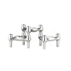 Stoff Nagel Bmf Candle Holder Set Of 3, Chrome