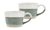 Villa Collection Evig Mug Set Of 2, Green/White