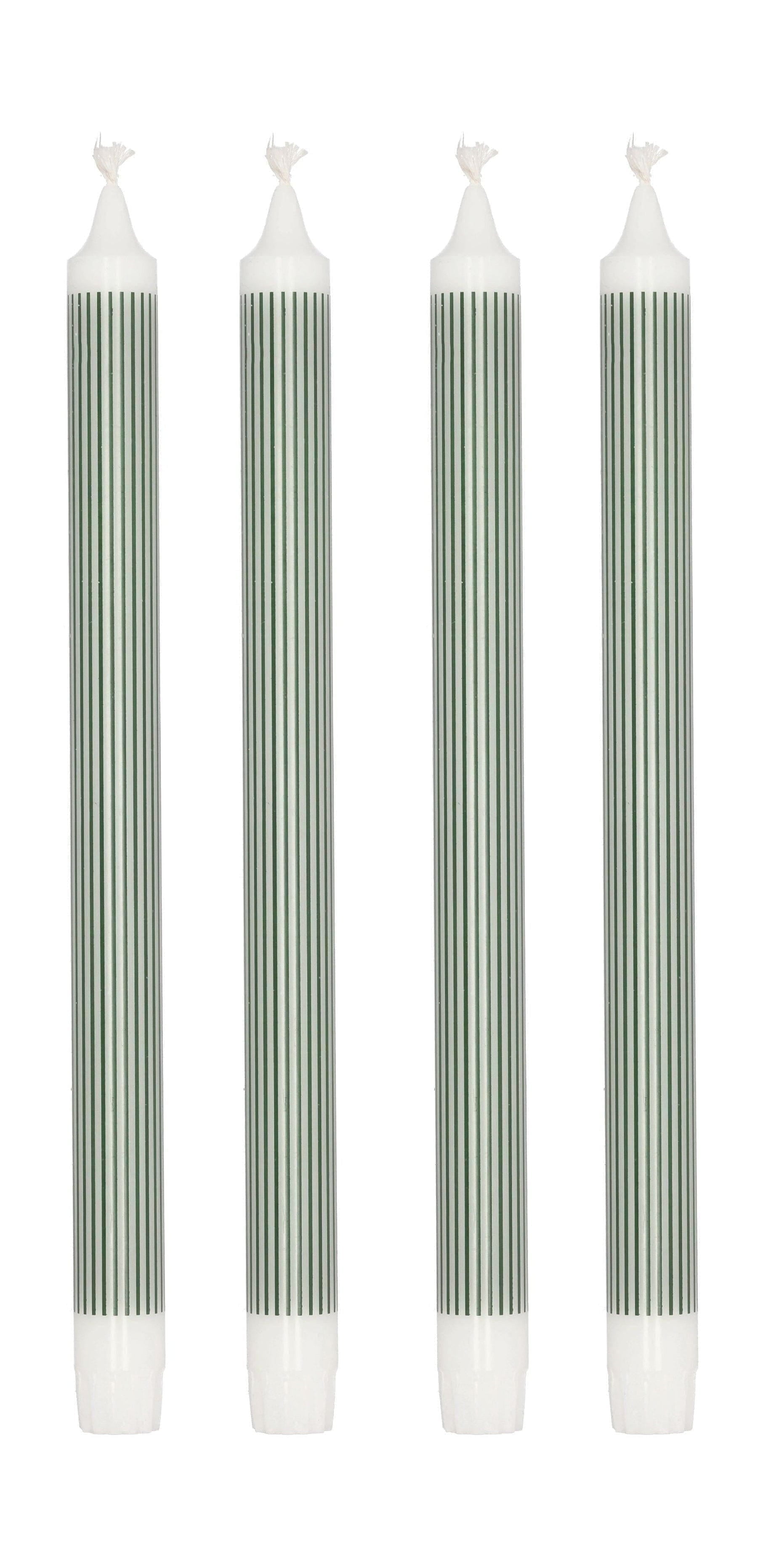 [product_category]-Villa Collection Styles Stick Candle Set Of 4 øx H 2,2x29, Green-Villa Collection-5722000294221-29422-VIL-1