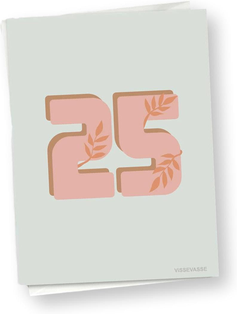 Vissevasse 25 Years Greeting Card, 10x15 Cm