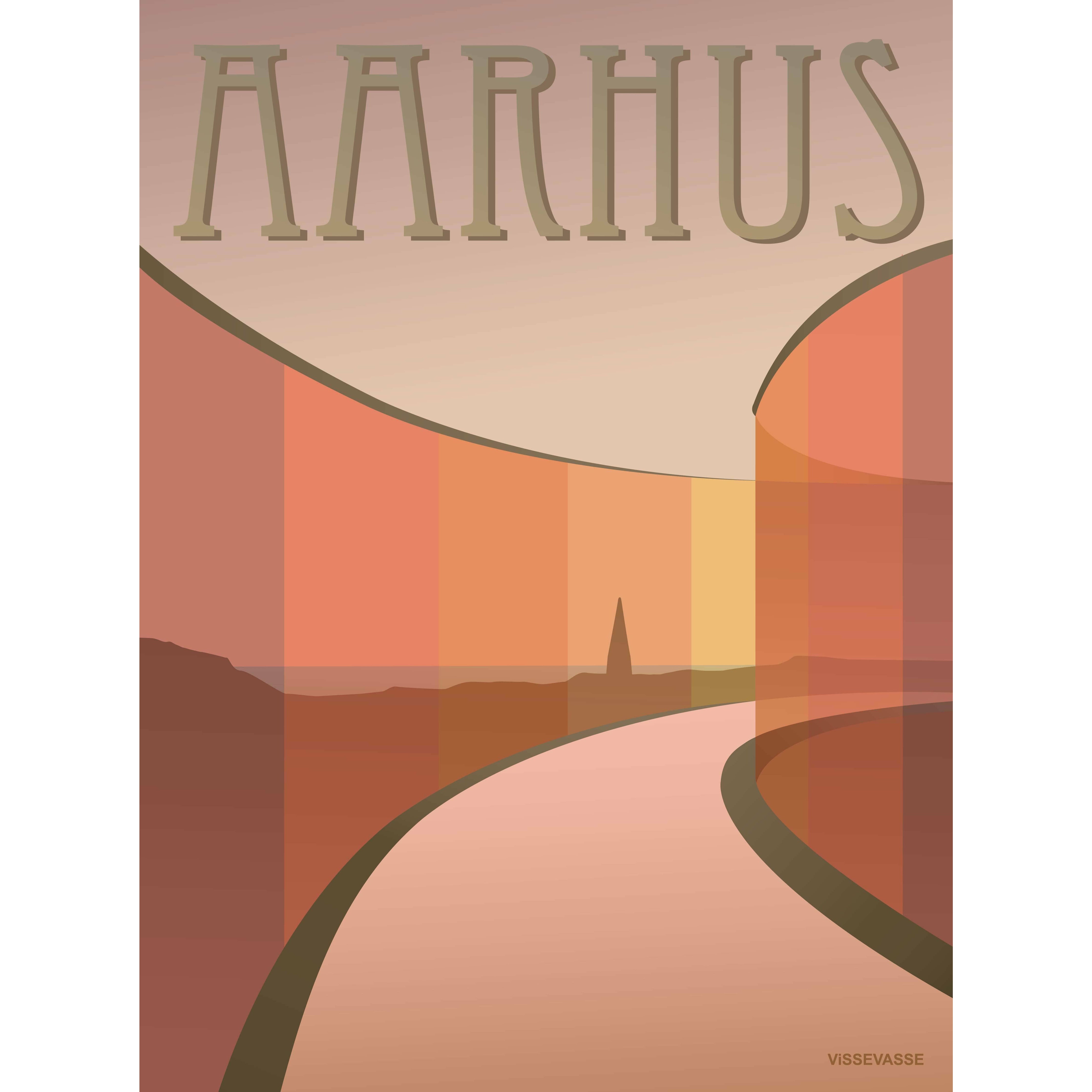 Plakat Vissevasse Aarhus aros, 30 x 40 cm