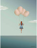 Vissevasse Balloon Dream Plakat, 15 x21 cm