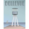  Bellevue Lifeguard Tower Plakat 30 x 40 cm