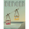  Bergen Cable Car Poster 70 X100 Cm