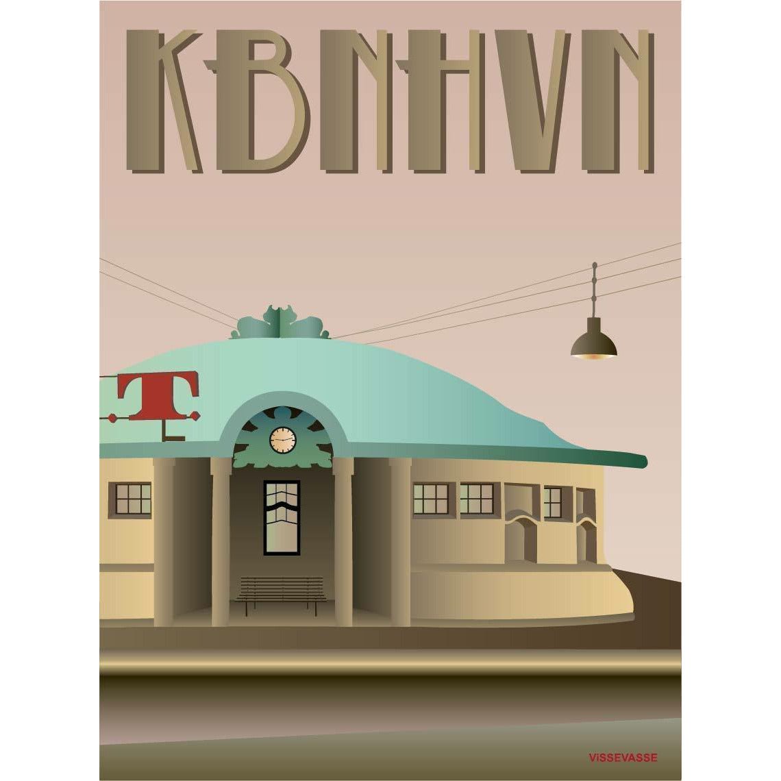 Vissevasse Kopenhagen Plakat trójkąta, 50 x 70 cm