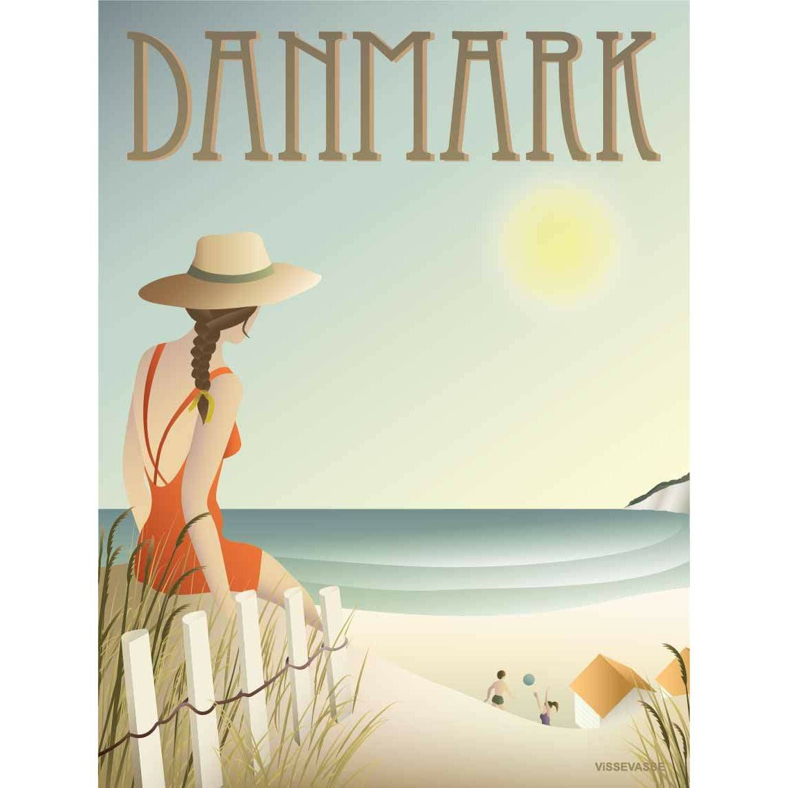 Vissevasse Denmark Beach Poster, 50 X70 Cm