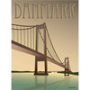 Vissevasse Denmark Lillebælt Bridge Plakat, 50 x 70 cm