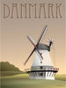 Vissevasse Denmark Mill Poster, 15 X21 Cm