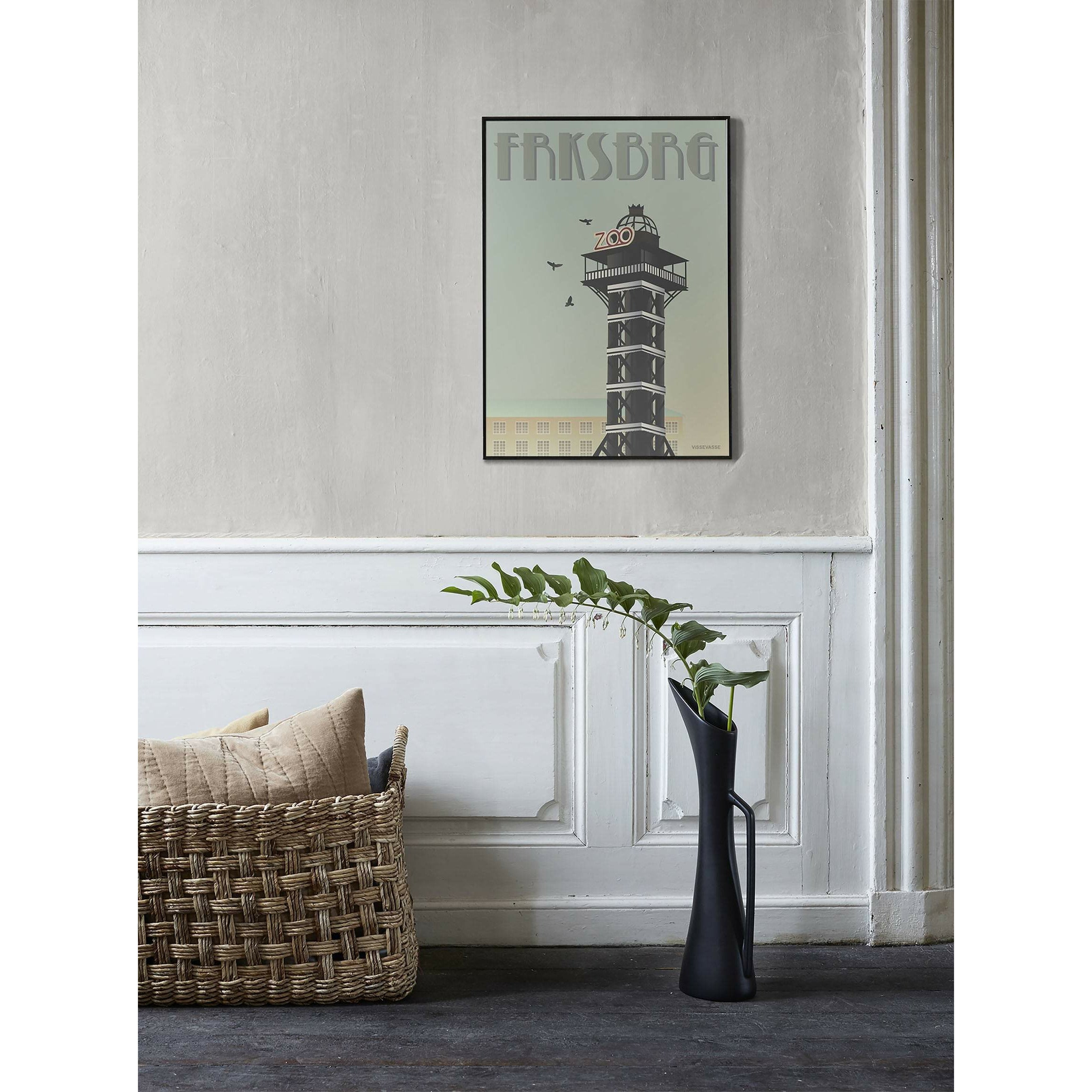 Vissevasse Frederiksberg Zoo Tower Plakat, 50 x 70 cm