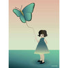  Girl With The Butterfly Poster 70 X100 Cm