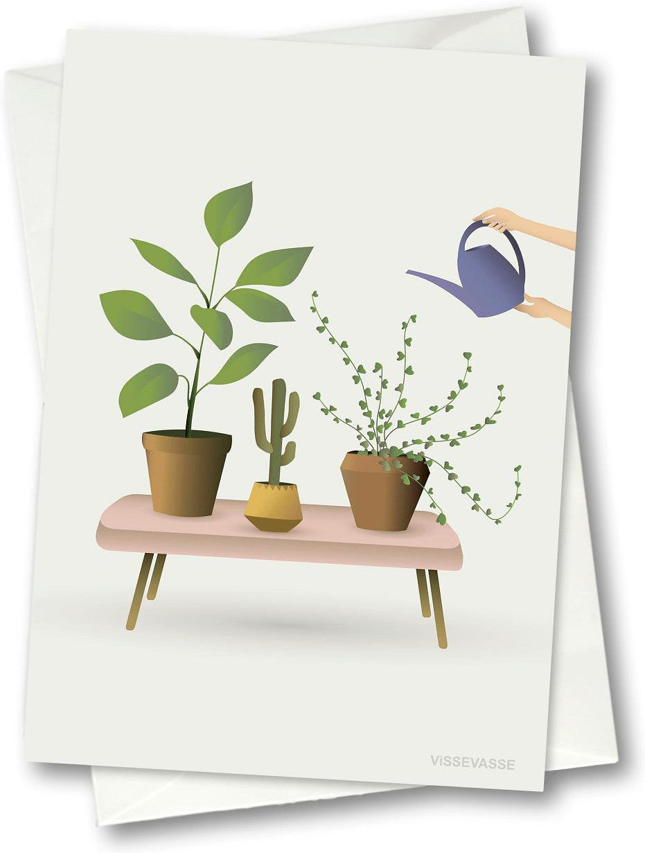 Vissevasse Growing Plants Greeting Card, 10,5x15cm